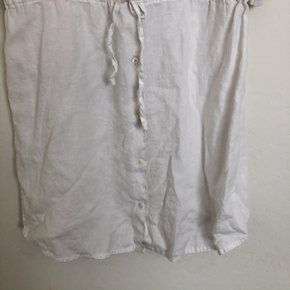 Threads White 100 Percent Linen Dress - Picture 3 of 6
